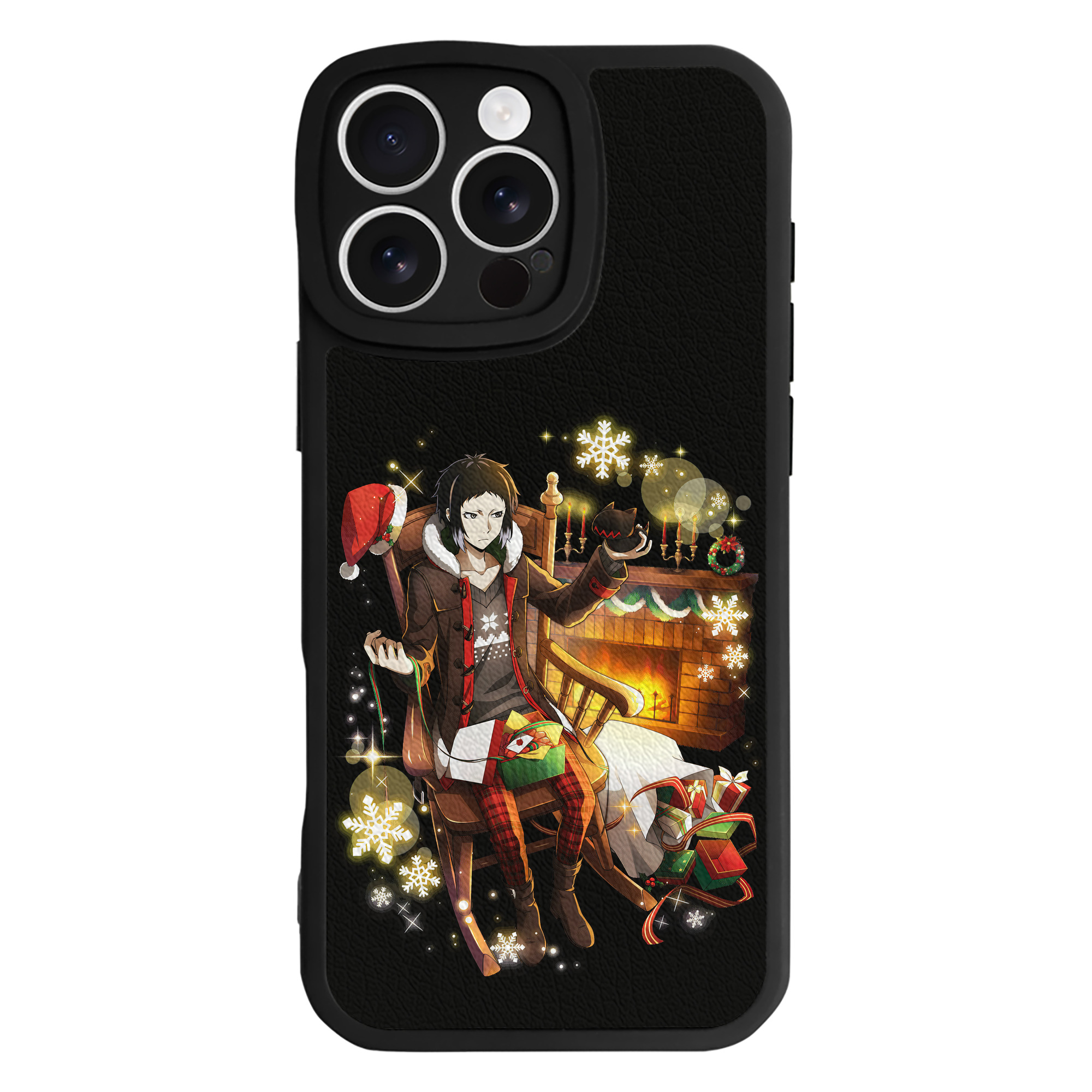 （画像用） 文豪ストレイドッグス Bungo Stray Dogs 【iPhone 16シリーズ対応】シリコンスマホケース（レザー調） 材質：シリコン
